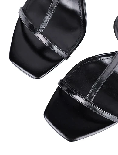 Жіночі босоніжки MIRATON шкіряні чорні - фото 5 - Miraton