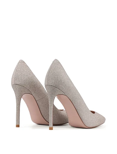 Жіночі туфлі човники MIRATON з глітером золоті - фото 4 - Miraton