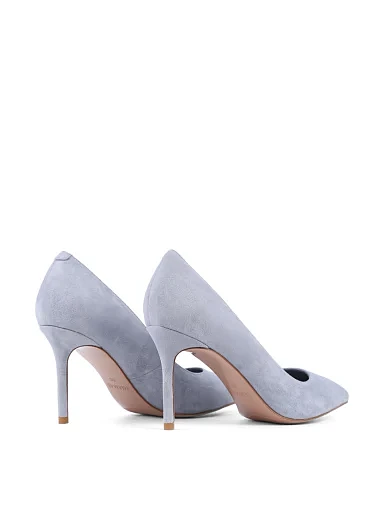 Жіночі туфлі човники Mia May велюрові блакитні - фото 4 - Miraton