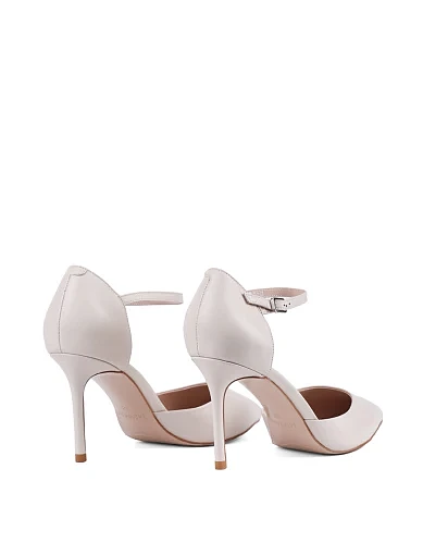 Жіночі туфлі Mia May шкіряні рисового кольору - фото 4 - Miraton