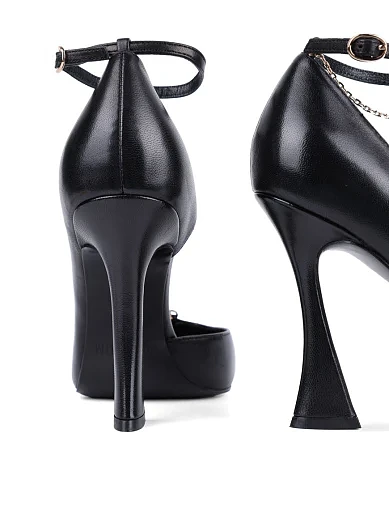 Жіночі туфлі MIRATON шкіряні чорні - фото 2 - Miraton