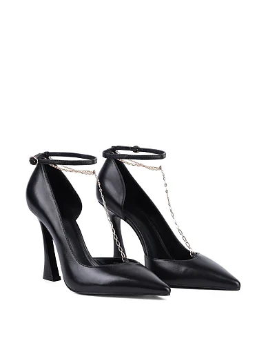 Жіночі туфлі MIRATON шкіряні чорні - фото 3 - Miraton