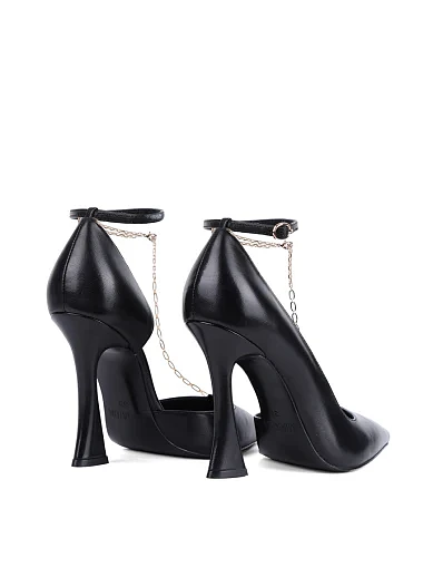 Жіночі туфлі MIRATON шкіряні чорні - фото 4 - Miraton