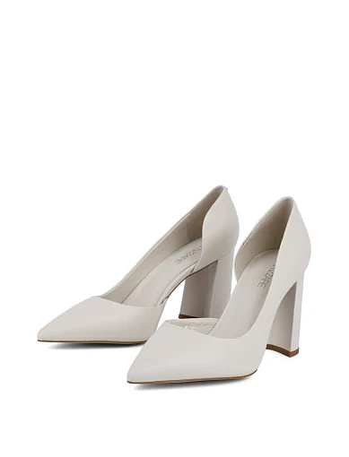 Жіночі туфлі Mia May шкіряні молочного кольору - фото 2 - Miraton