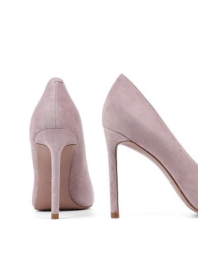 Жіночі туфлі човники Mia May замшеві рожеві - фото 2 - Miraton