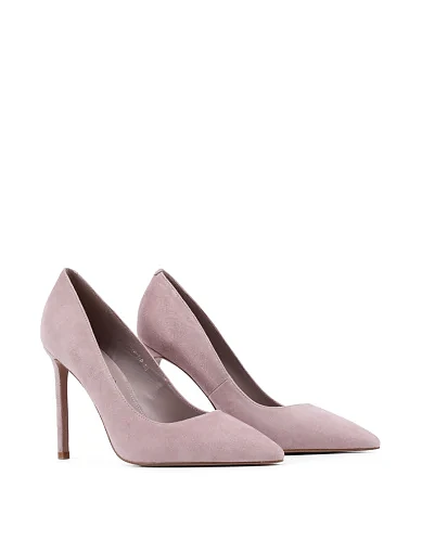 Жіночі туфлі човники Mia May замшеві рожеві - фото 3 - Miraton