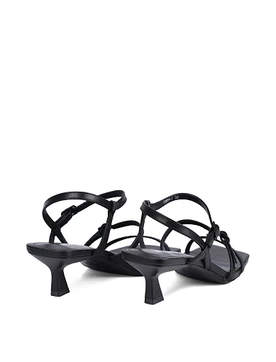 Жіночі босоніжки MIRATON шкіряні чорні - фото 5 - Miraton