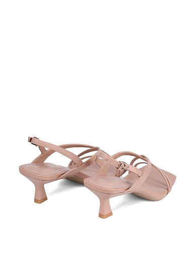 Жіночі босоніжки MIRATON шкіряні бежеві - фото 5 - Miraton