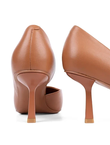 Жіночі туфлі MIRATON шкіряні бежеві - фото 2 - Miraton