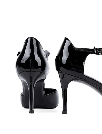 Жіночі туфлі MIRATON лакові чорні - фото 2 - Miraton