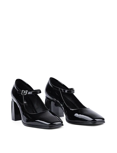 Жіночі туфлі MIRATON лакові чорні - фото 3 - Miraton