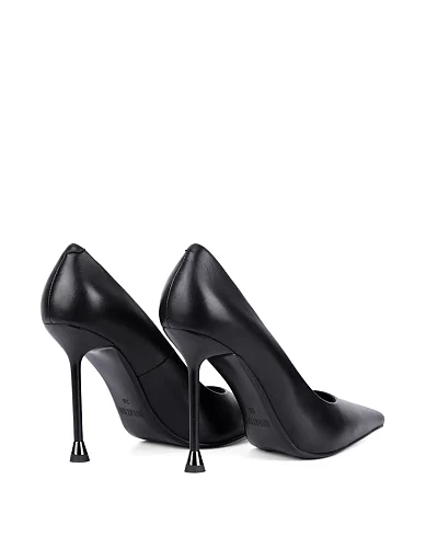 Жіночі туфлі човники MIRATON шкіряні чорні - фото 4 - Miraton