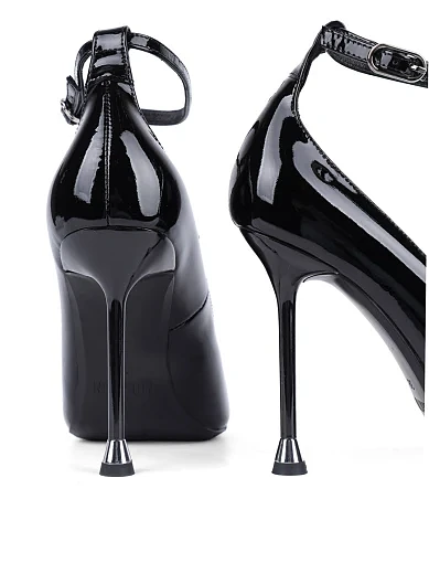 Жіночі туфлі MIRATON лакові чорні жіночі - фото 2 - Miraton