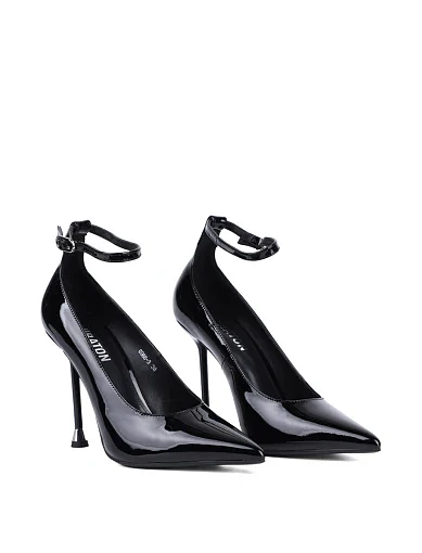 Жіночі туфлі MIRATON лакові чорні жіночі - фото 3 - Miraton