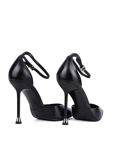 Женские туфли MIRATON кожаные черные - фото 3 - Miraton