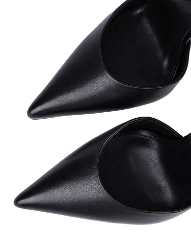 Женские туфли MIRATON кожаные черные - фото 4 - Miraton