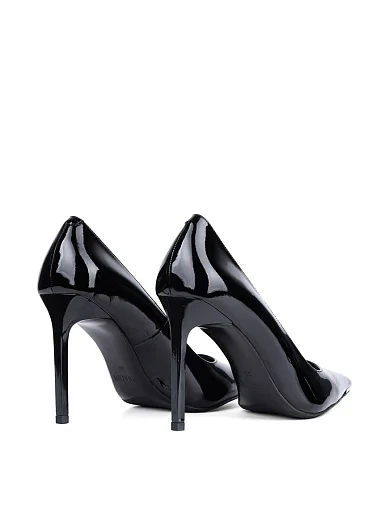 Жіночі туфлі човники MIRATON лакові чорні - фото 4 - Miraton