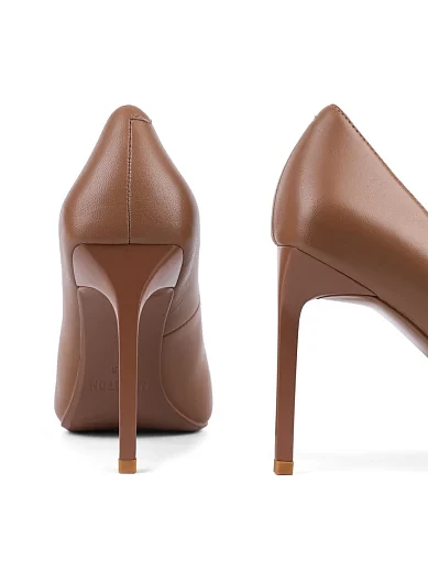 Жіночі туфлі човники MIRATON шкіряні бежеві(G991-1) - фото 2 - Miraton