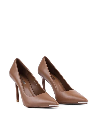 Жіночі туфлі човники MIRATON шкіряні бежеві(G991-1) - фото 3 - Miraton