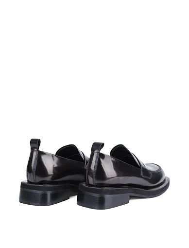 Жіночі туфлі лофери MIRATON шкіряні чорні - фото 4 - Miraton