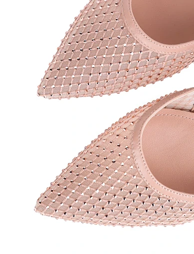 Жіночі балетки слінгбеки MIRATON шкіряні бежеві - фото 5 - Miraton