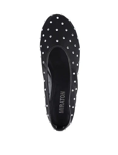 Жіночі балетки MIRATON з сітки чорні - фото 2 - Miraton