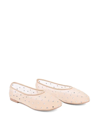 Жіночі балетки MIRATON із сітки бежеві - фото 3 - Miraton