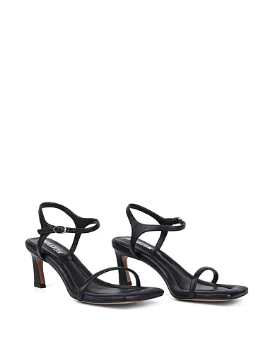 Жіночі босоніжки MIRATON шкіряні чорні - фото 3 - Miraton