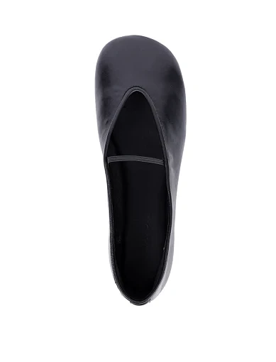 Жіночі балетки MIRATON шкіряні чорні - фото 5 - Miraton