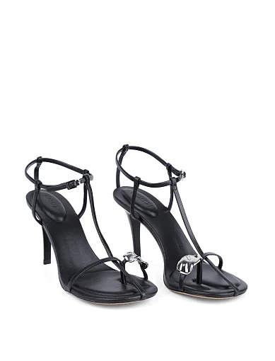 Жіночі босоніжки MIRATON шкіряні чорні - фото 3 - Miraton