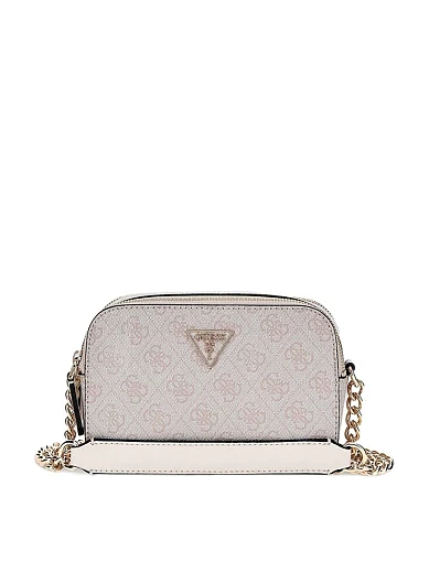 Жіноча сумка camera bag Guess з екошкіри молочного кольору. фото 1