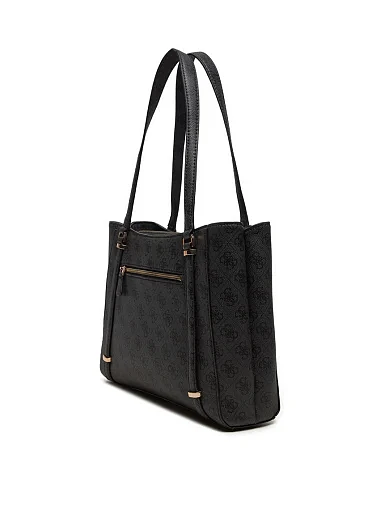 Жіноча сумка тоут Guess з екошкіри сіра - фото 2 - Miraton