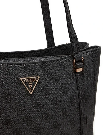 Жіноча сумка тоут Guess з екошкіри сіра - фото 4 - Miraton