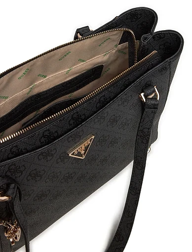 Жіноча сумка тоут Guess з екошкіри сіра - фото 5 - Miraton