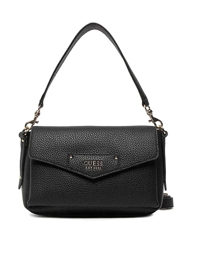 Жіноча сумка Guess з екошкіри чорна фото 1