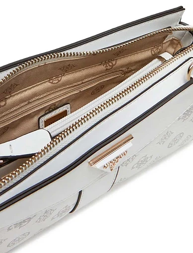 Жіноча сумка Guess з екошкіри біла - фото 4 - Miraton