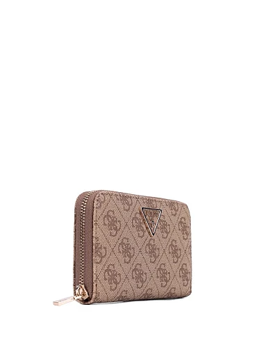 Жіночий гаманець з екошкіри бежевий на блискавці - фото 2 - Miraton