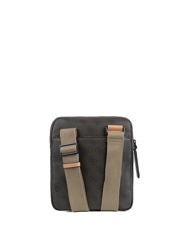 Чоловіча сумка месенджер Guess з екошкіри зелена (HMMIAR P5123) - фото 3 - Miraton