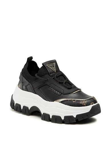 Жіночі кросівки Guess зі штучної шкіри чорні - фото 2 - Miraton