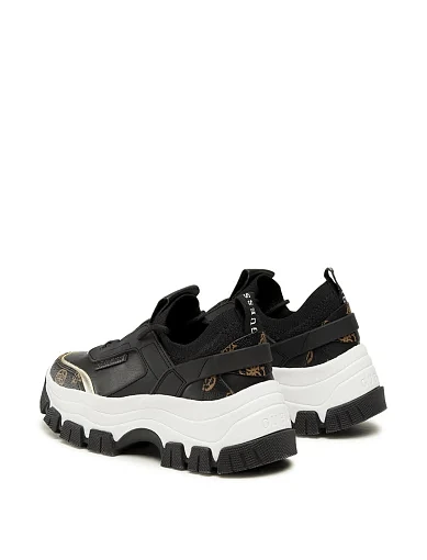 Жіночі кросівки Guess зі штучної шкіри чорні - фото 3 - Miraton