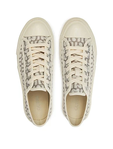 Женские кеды Guess текстильные серые - фото 5 - Miraton