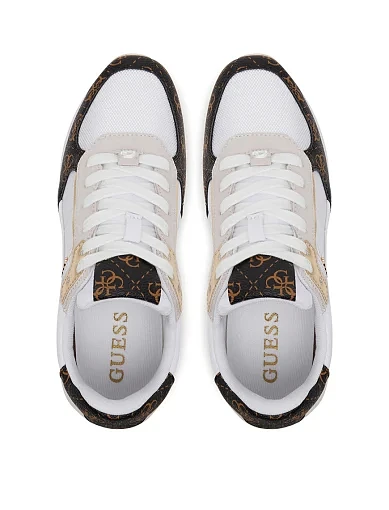 Жіночі кросівки Guess текстильні білі - фото 4 - Miraton