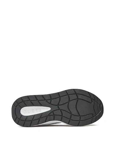 Женские кроссовки Guess текстильные белые - фото 4 - Miraton