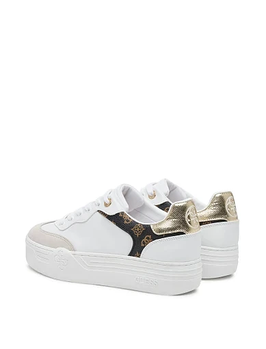 Жіночі кеди Guess з екошкіри бежеві(FLPSWO ELE12) - фото 3 - Miraton