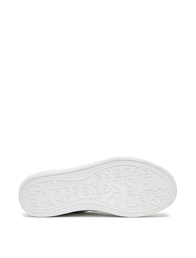 Жіночі кеди Guess з екошкіри бежеві(FLPSWO ELE12) - фото 5 - Miraton