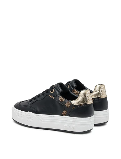 Жіночі кеди Guess із екошкіри чорні - фото 3 - Miraton