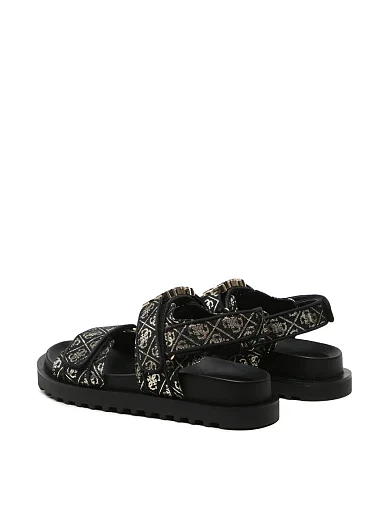 Жіночі сандалі Guess з екошкіри чорні - фото 4 - Miraton