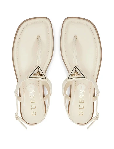 Жіночі сандалі Guess з екошкіри бежеві - фото 4 - Miraton