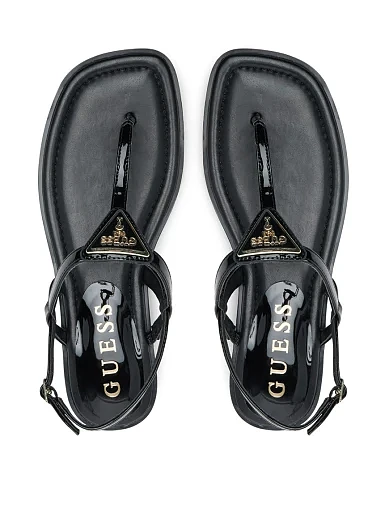 Жіночі сандалі Guess з екошкіри чорні - фото 4 - Miraton