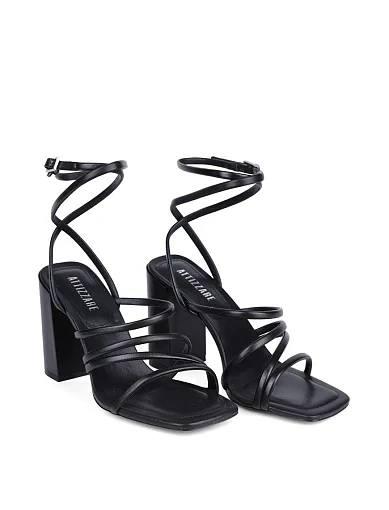 Жіночі босоніжки Attizzare шкіряні чорні(K82351-1-Y1) - фото 4 - Miraton